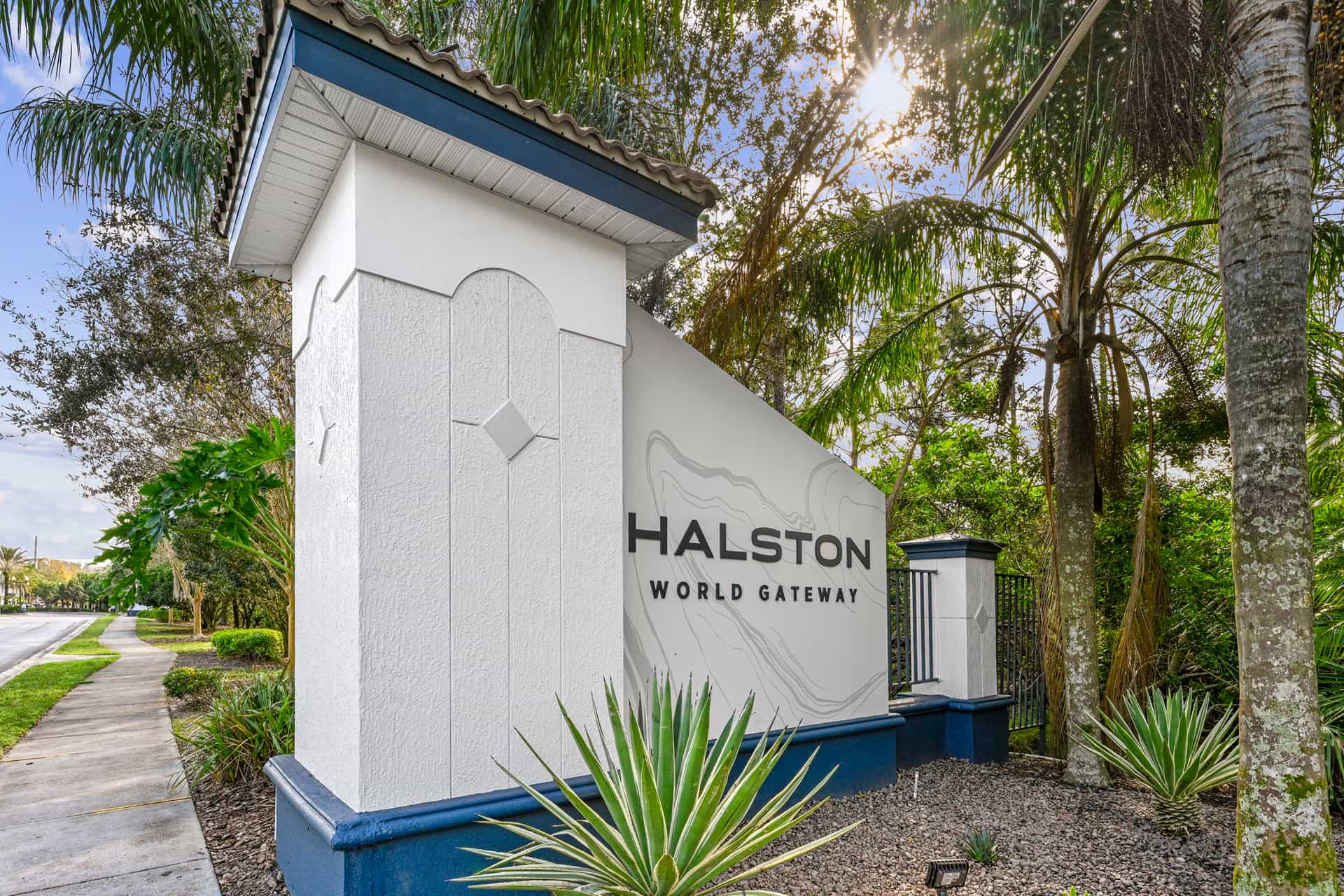 Halston World Gateway Sign